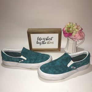 💥Vans Blue Suede Sneakers Unisex M4.5 W6💥